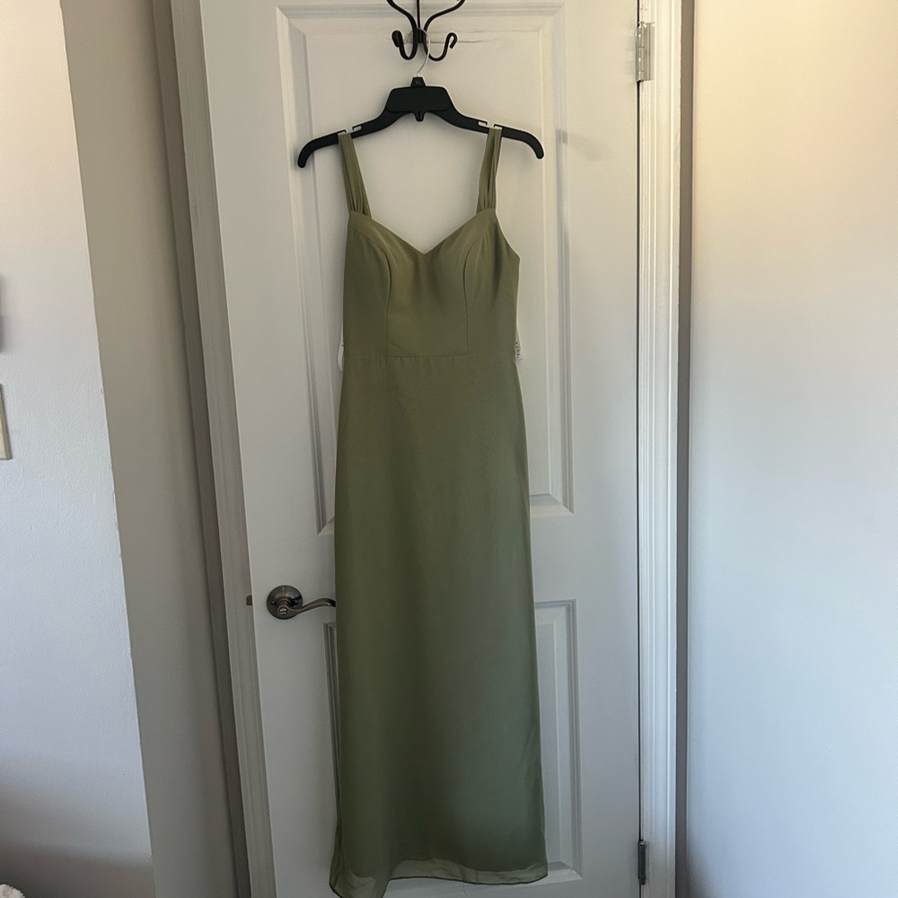 Azazie Pistachio Bridesmaid Dress